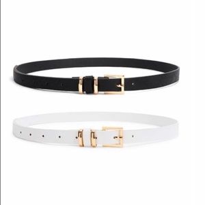 2 Belts-1 Black & 1 White. Brand New!